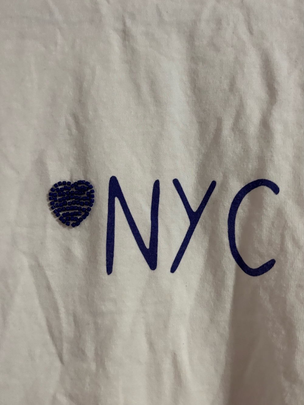 Wildfox NYC Love Ryan Ex-Boyfriend White Blue Short Sleeve Tee Shirt Top - Picture 4 of 5